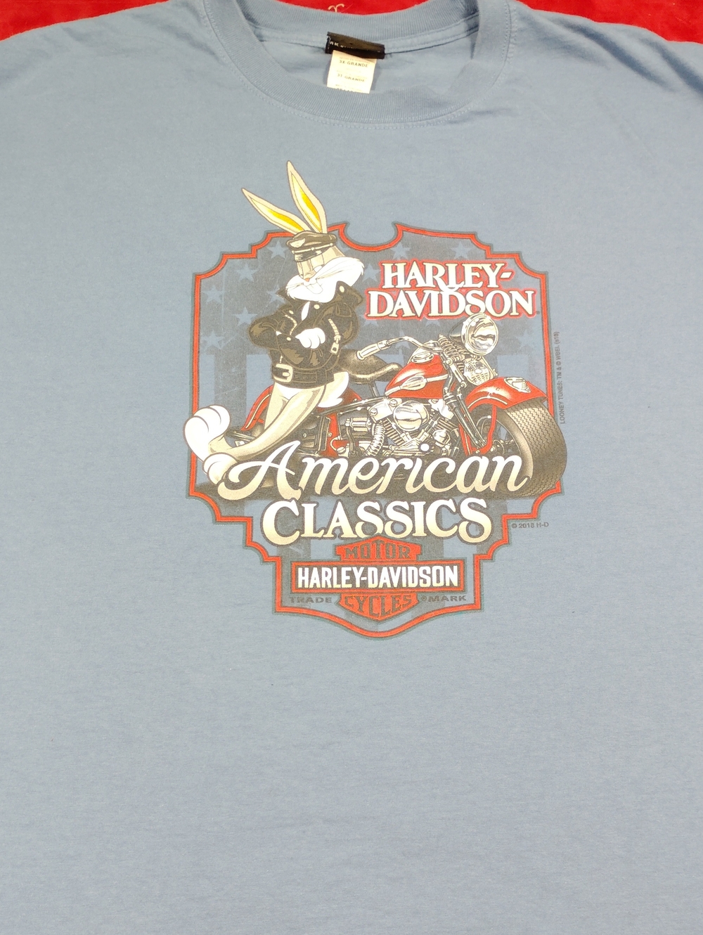 Harley-Davidson Light Blue "Looney Tunes" Ocean State Rhode Island" VHTF